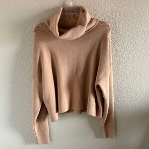 Lumiere Camel Cowl Neck Sweater